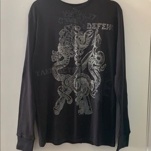 Black thermal with silver print